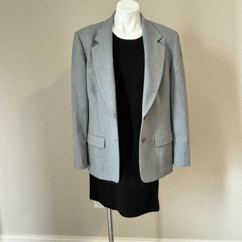 Vintage‎ Pendleton Women's Size 16 100% Pure Virgin Wool Blueish Grey Blazer